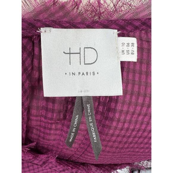 Anthropologie HD In Paris Size 6 Sheer Blouse EUC - Picture 11 of 12